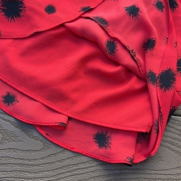 Who what wear red/black BoHo ruffle frilly dress - Picture 6 of 8